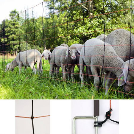 Filet à moutons TitanNet électrifiable L.50m h.108cm - 11699 - Filet à moutons TitanNet électrifiable L.50m h.108cm