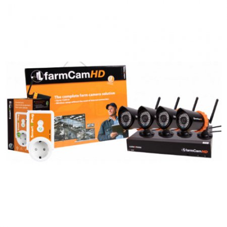 Pack Farmcam HD 4 caméras + 1 Smartplug - 12095 - Pack Farmcam HD 4 caméras + 1 Smartplug