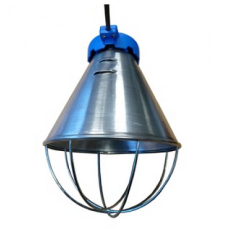 Support de lampe alu 210mm avec grille + chaine - 12337 - Support de lampe alu 210mm avec grille + chaine