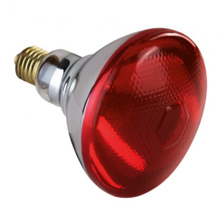 Ampoule infrarouge rouge verre renforcé (E27) - 12558 - Ampoule infrarouge rouge verre renforcé (E27) 220V - 175W
