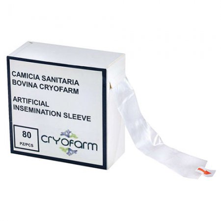 Chemise sanitaire bovine Cryofarm - 12593 - Chemise sanitaire bovine Cryofarm - Lot de 80 pièces