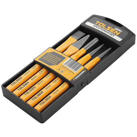 Kit outils de frappe 5 pièces Tolsen - 13330 - Kit outils de frappe 5 pièces Tolsen