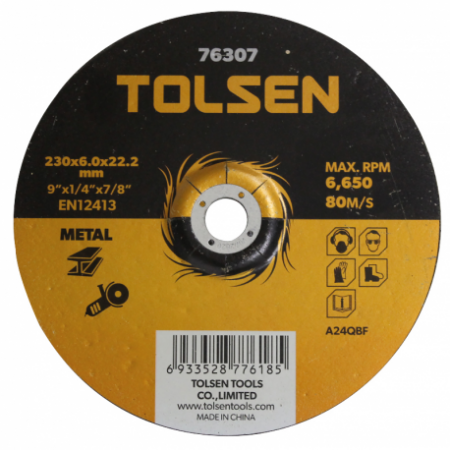 disque à ebarber DEP.230X6X22mm Tolsen - 13469 - disque à ebarber DEP.230X6X22mm