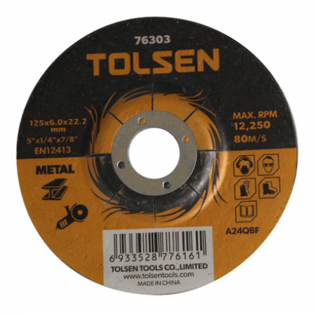 disque à ebarber DEP.125X3X22mm Tolsen - 13474 - disque à ebarber DEP.125X3X22mm