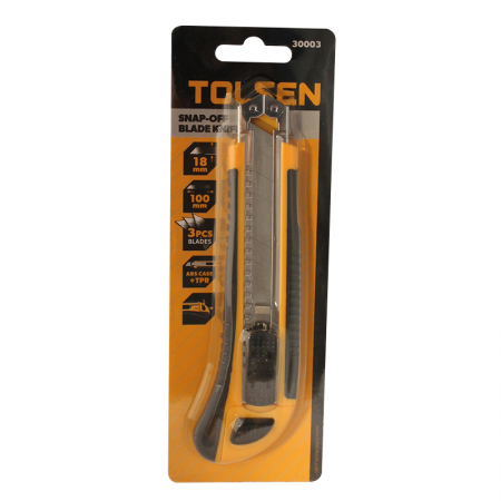 Cutter 18mm bi-matière Tolsen - 13440 - Cutter 18mm bi-matière Tolsen