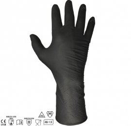 Gants nitrile noir Farm 300 - 50 gants (25 paires)