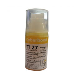 Gel étanchéité raccords filetés jaune 35g Cyberbond TT 27