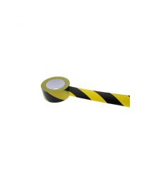 Adhésif PVC danger jaune/noir 50mmx33m