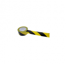 Adhésif PVC danger jaune/noir 50mmx33m