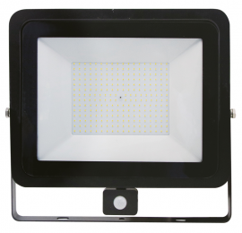 Projecteur Led extra plat noir avec détecteur 200W 16000LM