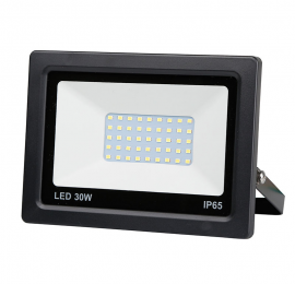 Projecteur Led extra plat noir 30W 2400LM