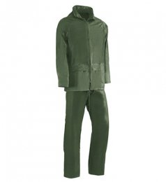 Ensemble pluie PVC vert